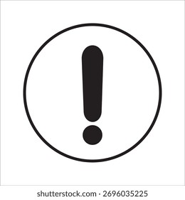 Warning icon vector modern design in trendy style for web site and mobile app on white background