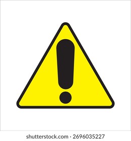 Warning icon vector modern design in trendy style for web site and mobile app on white background