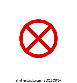 warning icon vector. stop sign symbol design