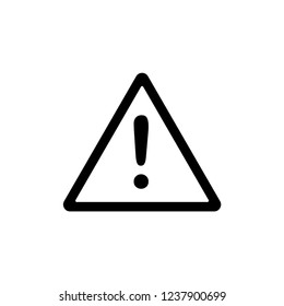 Warning Icon Vector Template.