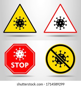 Warning indicators to combat covid-19.