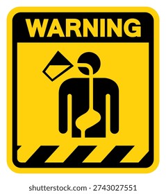 Warning Ingestion Hazard Warning Sign, Vector Illustration, Isolate On White Background Label.EPS10