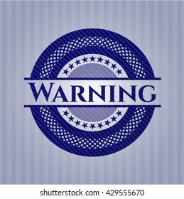 Warning jean background
