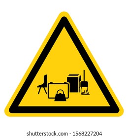 Warning Keep Area Clear Symbol Sign, Vector Illustration, Isolate On White Background Label .EPS10