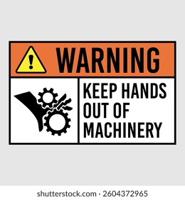warning keep hands out of machinery