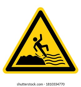 Aviso: Desactive La Causa De Roca Estelar. Falla La Señal De Símbolo, Ilustración De Vector, Aislar En La Etiqueta De Fondo Blanco. EPS10