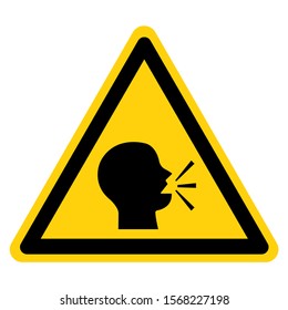 Warning Keep Silence Symbol Sign, Vector Illustration, Isolate On White Background Icon. EPS10