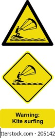 warning kite surfing 