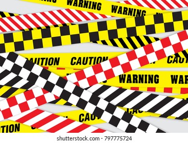 Warning label vector template