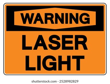 Warning Laser Light Symbol Sign,Vector Illustration, Isolate On White Background Label. EPS10