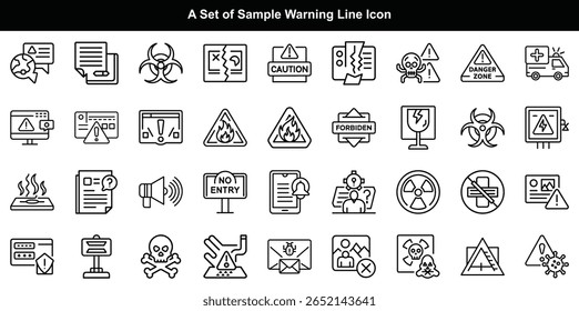 Entwurf des Warnzeilensymbols 