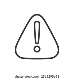 Warning line icon. Vector illustration