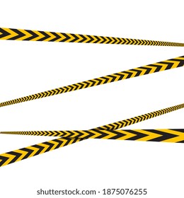 Warning Line police vector design ilustration template