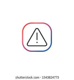 Warning  - Line Vector Icon
