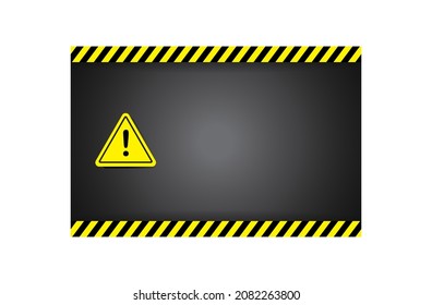 LÍNEAS DE ADVERTENCIA Y SEÑALES DE ADVERTENCIA DEL VECTOR. CON UN COLOR PLANO. BUENO PARA ADVERTIR ANTECEDENTES SOBRE BANDERAS Y AFICHES