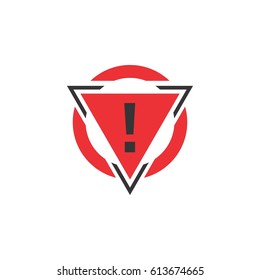 warning logo design