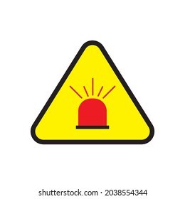 Warning logo icon vector template