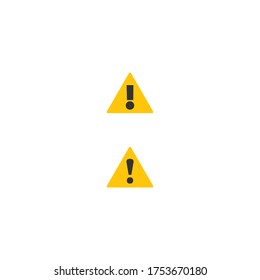 Logotipo de advertencia, Prohibición, signo de exclamación, tenga cuidado con la ilustración de la plantilla de icono