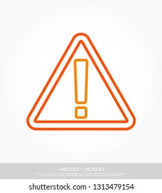 warning logo template icon