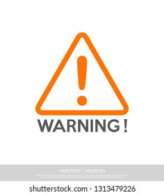 warning logo template icon