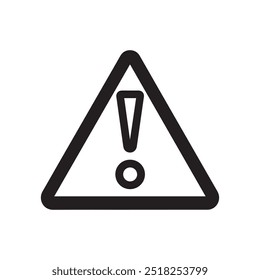 Warning mark icon stop point road element design.