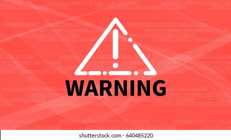 Warning massage. Warning sign vector illustration. -stock vector