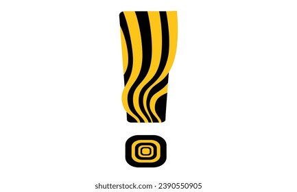 Aviso , icono de la marca de exclamación de mensajes. Atención, aviso de símbolo Signo importante Isolación de ilustración plana