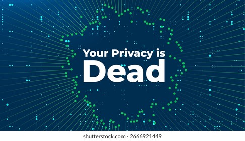 Mensagem de aviso Sua privacidade está inoperante Exibida em segundo plano da Marinha