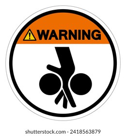 Warning Moving Equipment Can Cause Severe Injury Symbol Sign, Vector Illustration, Isolate On White Background Label .EPS10