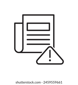 Warning News Icon Sign Symbol