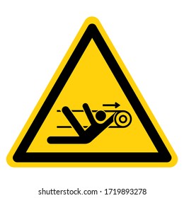 Warning Nip Hazard Symbol Sign ,Vector Illustration, Isolate On White Background Label. EPS10