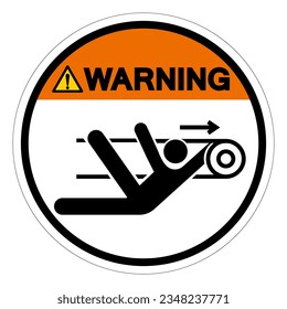 Warning Nip Hazard Symbol Sign, Vector Illustration, Isolate On White Background Label .EPS10