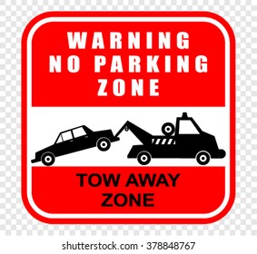 warning, no parking zone
