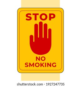 Warning No Smoking Area Signs In Vector, Easy To Use And Print Design Templates
