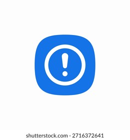 Vector de signo de icono de aviso de advertencia