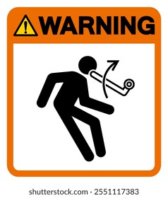 Warning Object Bumps Of Face Hazard Symbol Sign, Vector Illustration, Isolate On White Background Label.EPS10