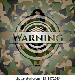 Warning on camo texture