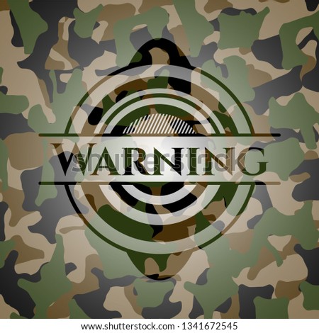 Warning on camo texture