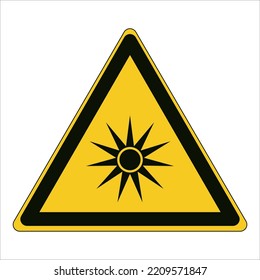 Warning; Optical Radiation
To Warn Of Optical Radiation
Star With 11 Points With Circle In Centre
Optical Radiation (such As UV, Visible Radiation, IR)