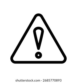 Diseño de Vector de icono de contorno de advertencia Bueno para el Web o el App móvil