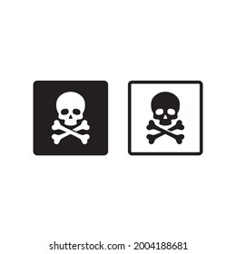 warning package icon , skull package icon