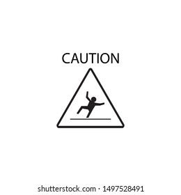  Warning people caution logo illustration