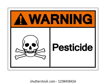 Warning Pesticide Symbol Sign ,Vector Illustration, Isolate On White Background Label .EPS10 svg