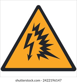 PICTOGRAMA DE ADVERTENCIA, ADVERTENCIA; ARC FLASH HAZARD ISO 7010 - W042