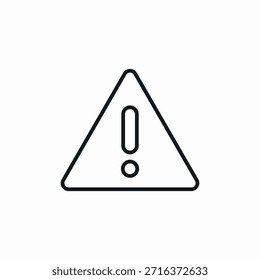 Vector de signo de icono de lugar de advertencia