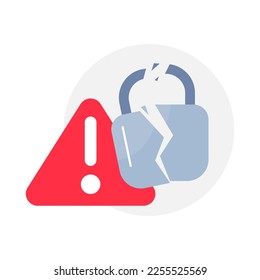 warning pop up, password too weak concept illustration flat design vector eps10. modern graphic element for landing page, empty state ui, infographic, icon