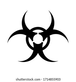 Warning, precaution, attention, alert icon. Protection against dangerous virus. Healthcare medicine protected concept from virus infection – stock vector
