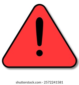 Warning, precaution, attention, alert icon, exclamation mark in triangle shape