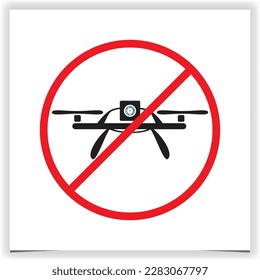 warning prohibited from flying drones design