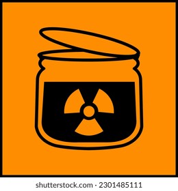 Warning Radiation Symbol Sign ,Vector Illustration, Isolate On White Background Label. EPS10